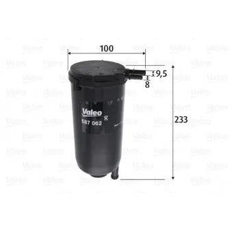 Filtre à carburant VALEO 587062