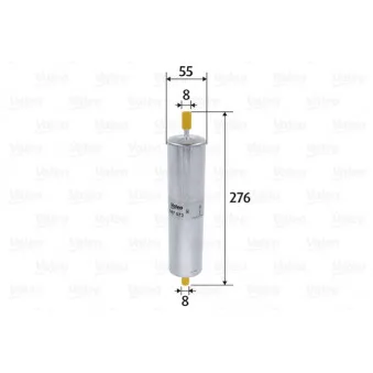Filtre à carburant VALEO 587073
