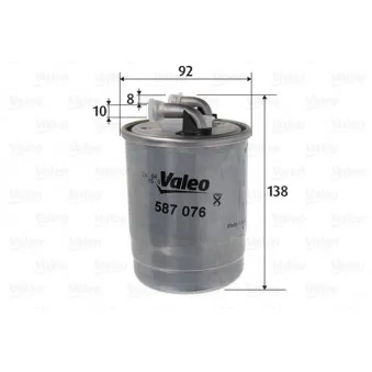 Filtre à carburant VALEO 587076
