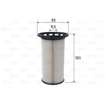 Filtre à carburant VALEO 587095