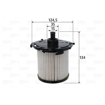 Filtre à carburant VALEO 587098