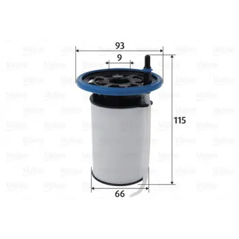 Filtre à carburant VALEO 587103