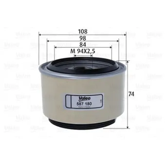 Filtre à carburant VALEO 587180