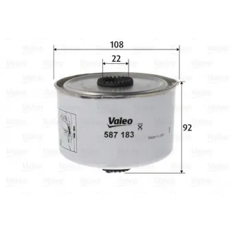 Filtre à carburant VALEO 587183
