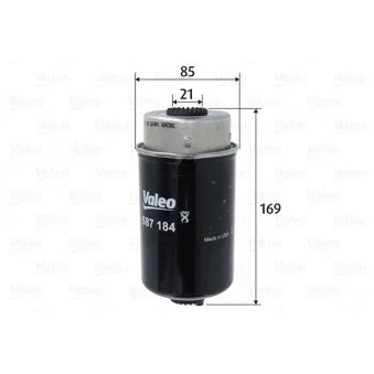 Filtre à carburant VALEO 587184