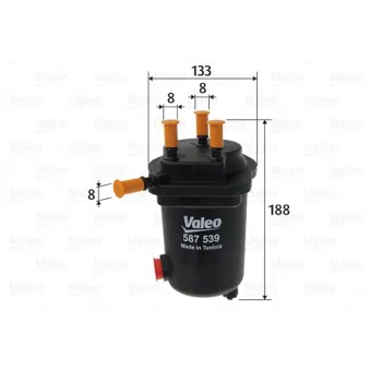 Filtre à carburant VALEO 587539