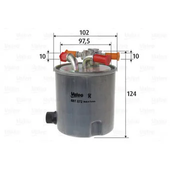 Filtre à carburant VALEO 587572