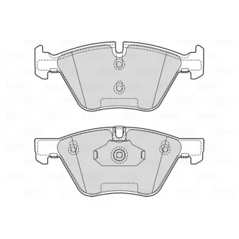 Jeu de 4 plaquettes de frein avant VALEO 601711