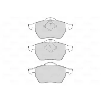 Jeu de 4 plaquettes de frein avant VALEO 601712
