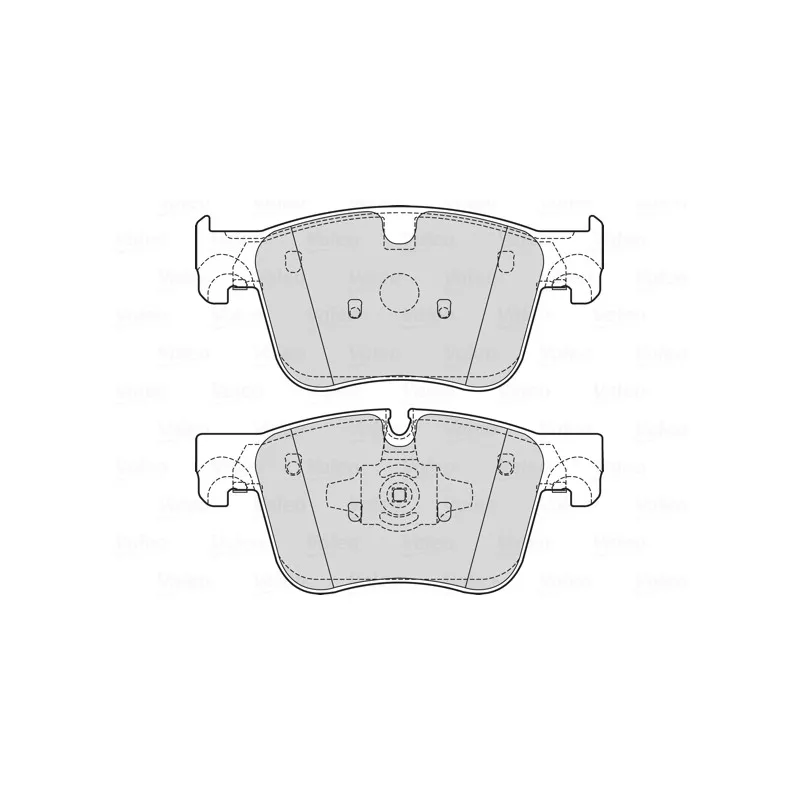 Jeu de 4 plaquettes de frein avant VALEO 601722