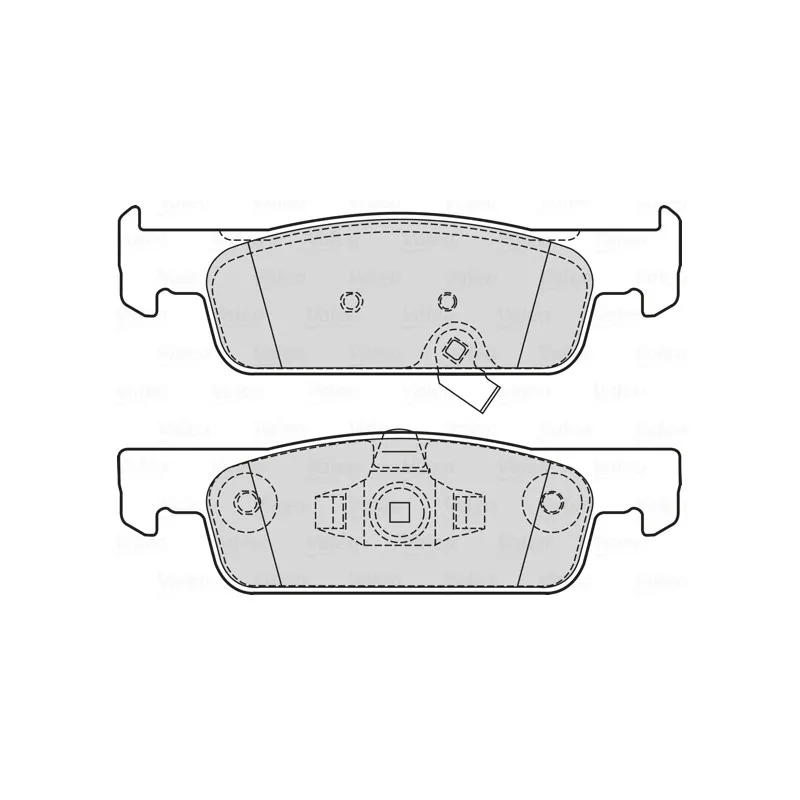 Jeu de 4 plaquettes de frein avant VALEO 601732