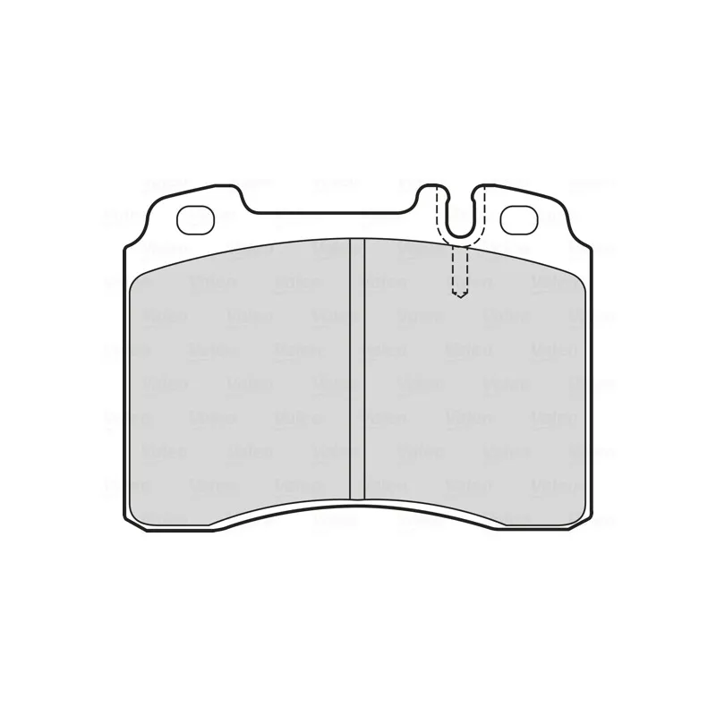 Jeu de 4 plaquettes de frein avant VALEO 601748