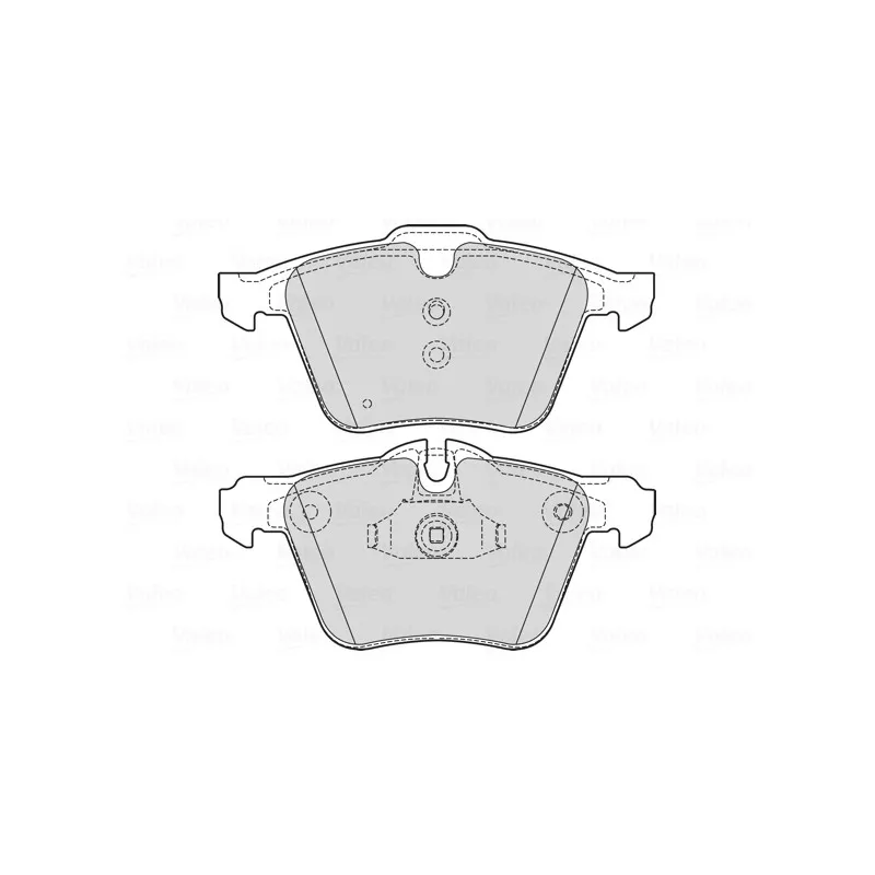 Jeu de 4 plaquettes de frein avant VALEO 601752