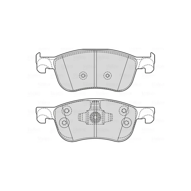 Jeu de 4 plaquettes de frein avant VALEO 601756
