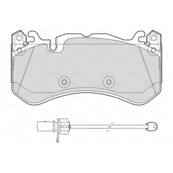 Jeu de 4 plaquettes de frein avant VALEO 601763
