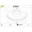 Jeu de 2 disques de frein arrière VALEO 672527 - Visuel 1