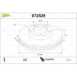 Jeu de 2 disques de frein avant VALEO 672529 - Visuel 1