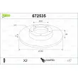 Jeu de 2 disques de frein avant VALEO 672535 - Visuel 1