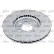 Jeu de 2 disques de frein avant VALEO 672607 - Visuel 2