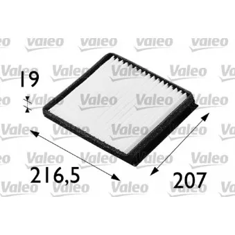 Filtre, air de l'habitacle VALEO 698146
