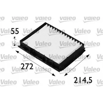 Filtre, air de l'habitacle VALEO 698160