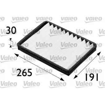 Filtre, air de l'habitacle VALEO 698163