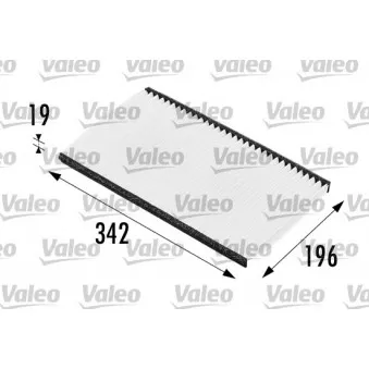 Filtre, air de l'habitacle VALEO 698166