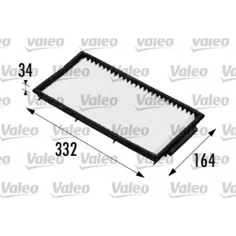 Filtre, air de l'habitacle VALEO 698170