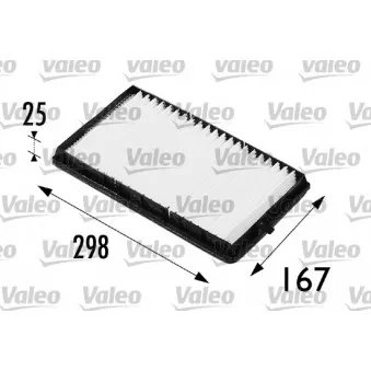 Filtre, air de l'habitacle VALEO 698171