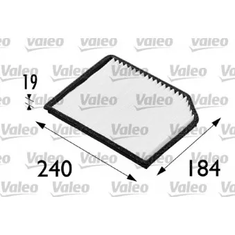 Filtre, air de l'habitacle VALEO