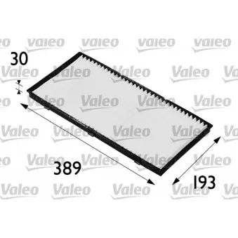 Filtre, air de l'habitacle VALEO 698174