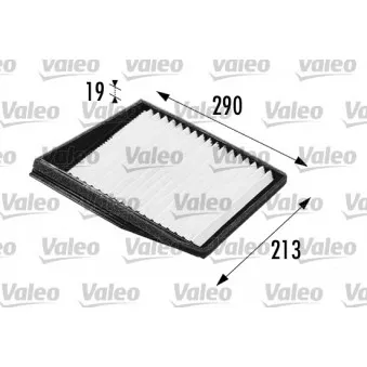 Filtre, air de l'habitacle VALEO 698176