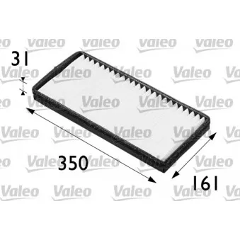 Filtre, air de l'habitacle VALEO 698201