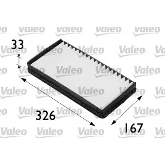 Filtre, air de l'habitacle VALEO 698203