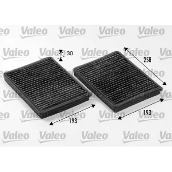 Filtre, air de l'habitacle VALEO 698246