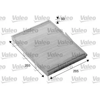 Filtre, air de l'habitacle VALEO 698276