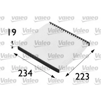Filtre, air de l'habitacle VALEO 698279