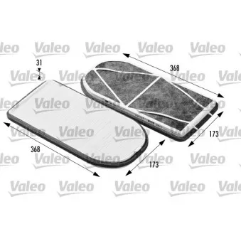 Filtre, air de l'habitacle VALEO 698470