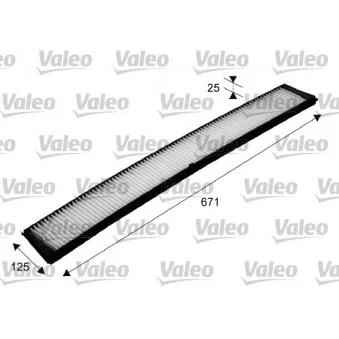 Filtre, air de l'habitacle VALEO 698489