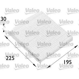 Filtre, air de l'habitacle VALEO 698512
