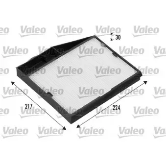 Filtre, air de l'habitacle VALEO 698535