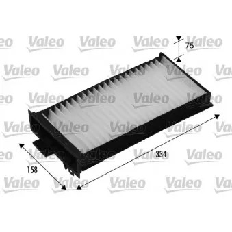 Filtre, air de l'habitacle VALEO 698540