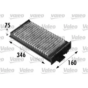 Filtre, air de l'habitacle VALEO 698541