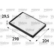 Filtre, air de l'habitacle VALEO 698606 - Visuel 1