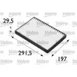 Filtre, air de l'habitacle VALEO 698662 - Visuel 1