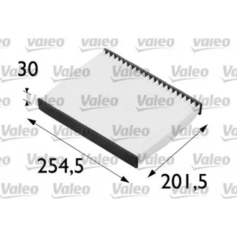 Filtre, air de l'habitacle VALEO 698680