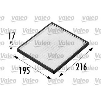 Filtre, air de l'habitacle VALEO 698681
