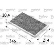 Filtre, air de l'habitacle VALEO 698684 - Visuel 1