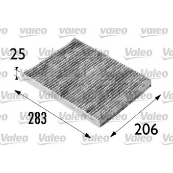Filtre, air de l'habitacle VALEO 698686