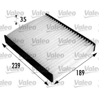 Filtre, air de l'habitacle VALEO 698694